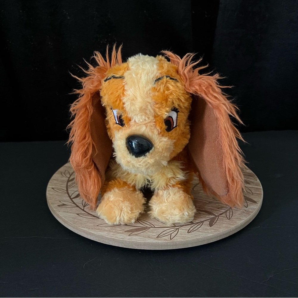 Disney Parks 12" Lady and the Tramp Stuffed Plush Cocker Spaniel Dog - Picture 1 of 15